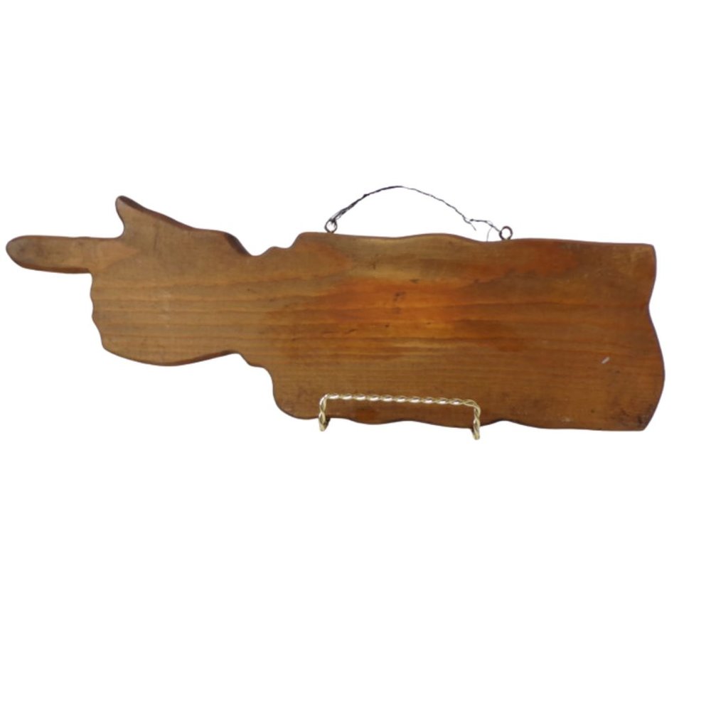 Wooden Bathroom Finger Pointing Sign Right 16" Rustic   3157 - Picture 2 of 4